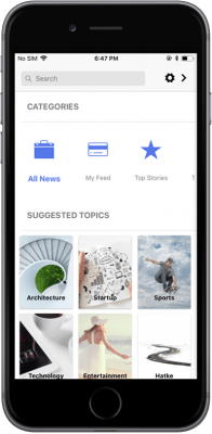 ionic 3 short news app