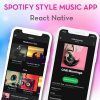 react-native spotify / Music streaming app