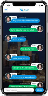 ionic 4 chat theme app