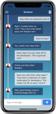 ionic 4 chat theme app