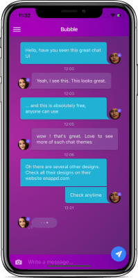 ionic 4 chat theme app