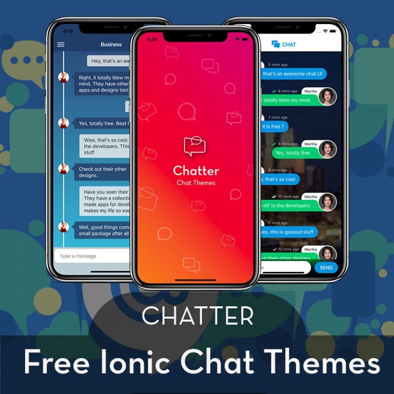 ionic 4 chat theme app