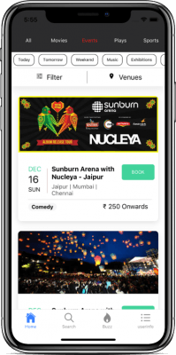 ionic 4 ticket booking app