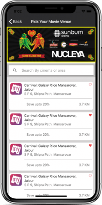 ionic 4 ticket booking app