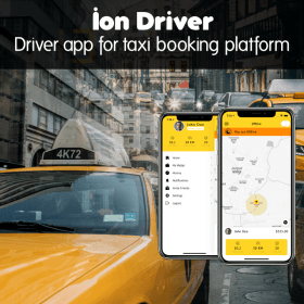 ionic 4 taxi driver app